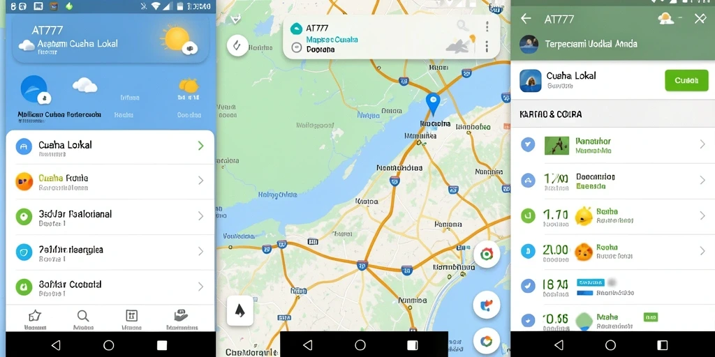Tampilan antarmuka AT777 yang informatif dan mudah digunakan.