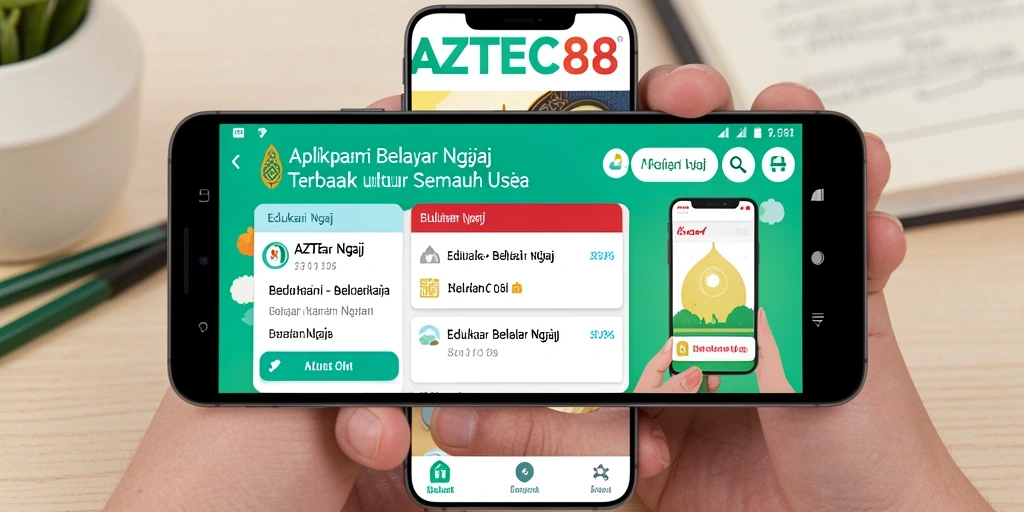 Tampilan antarmuka AZTEC88 yang ramah pengguna dan interaktif.