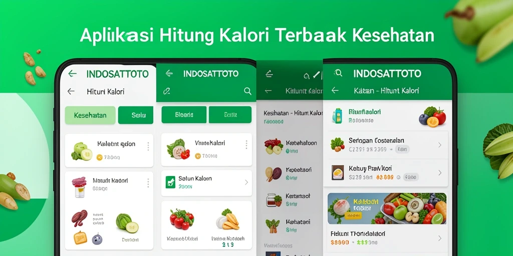 Tampilan utama ANTARMUKA aplikasi Hitung Kalori INDOSATTOTO.
