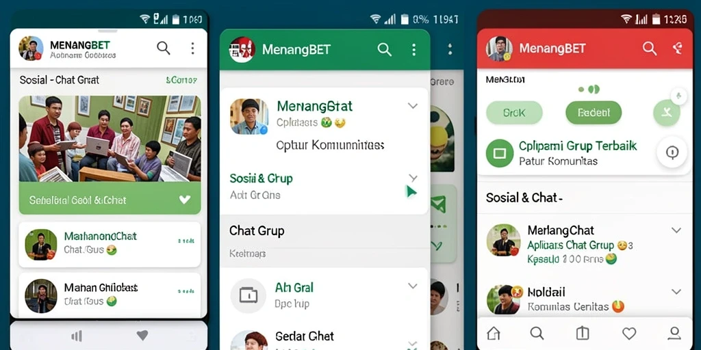 Antarmuka MENANGBET yang memudahkan interaksi grup.