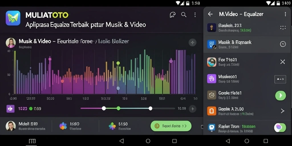 Tampilan antarmuka <strong>MULIATOTO</strong> dengan pengaturan Equalizer yang mudah digunakan.