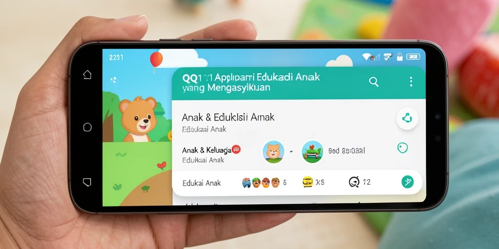 Antarmuka yang interaktif dan menarik untuk anak-anak.