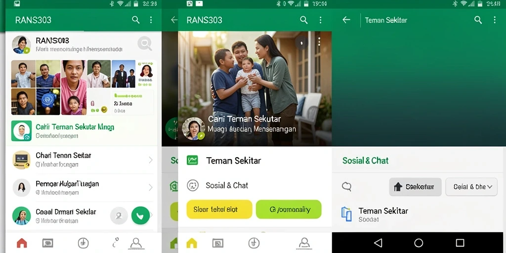 Antarmuka pengguna RANS303 yang menarik dan fungsi Teman Sekitar yang efisien.