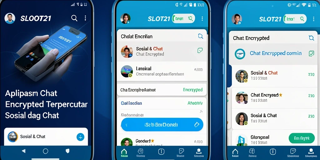 Tampilan antarmuka SLOT21 dengan fitur Chat Encrypted.