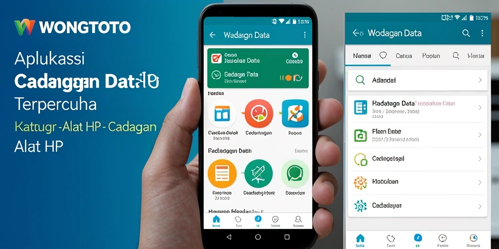 Antarmuka aplikasi WONGTOTO untuk Cadangan Data yang user-friendly.
